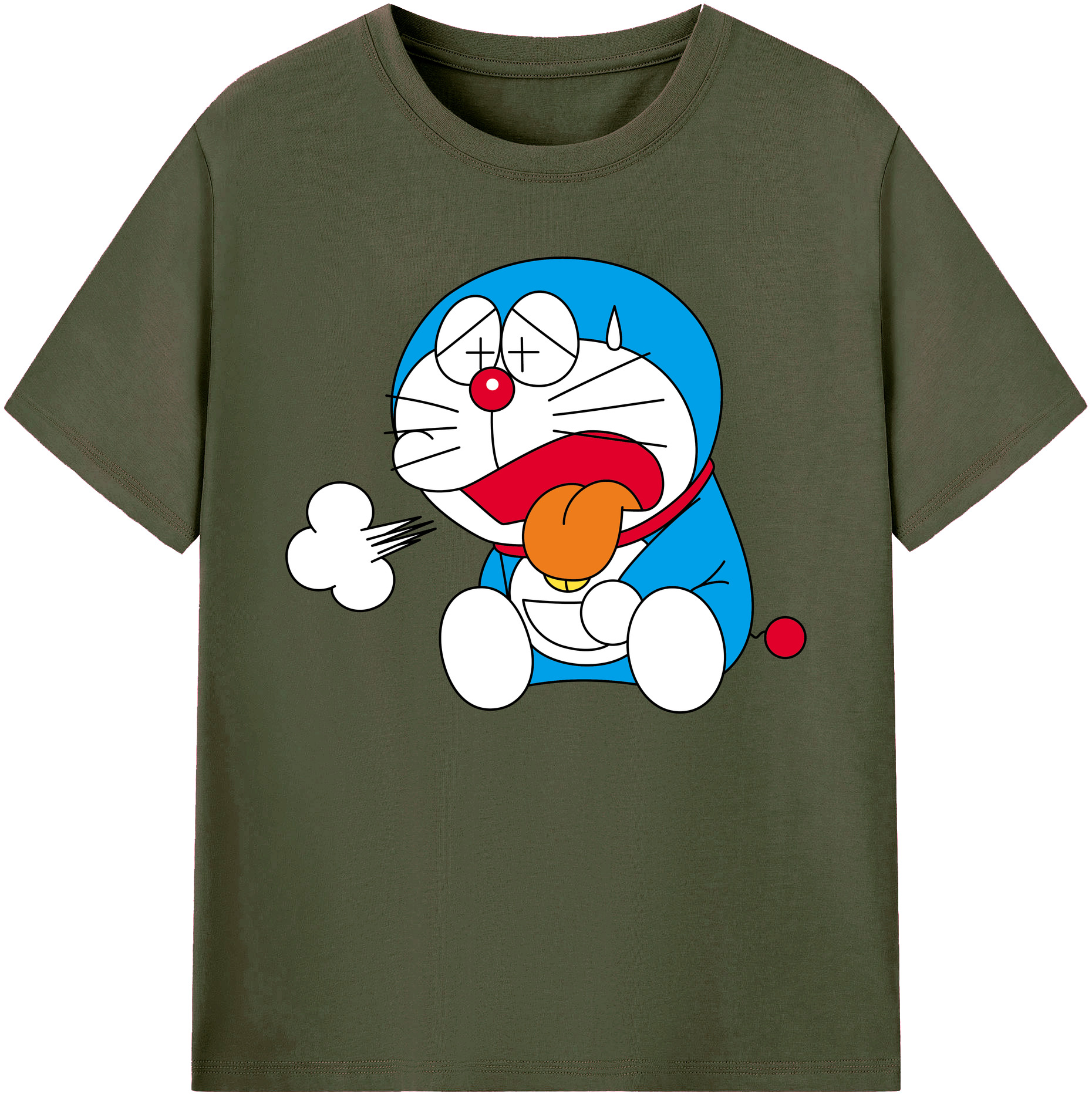 （画像用） ドラえもん Doraemon 綿100％ メンズ半袖Tシャツ｜肌触りやわらか＆通気性